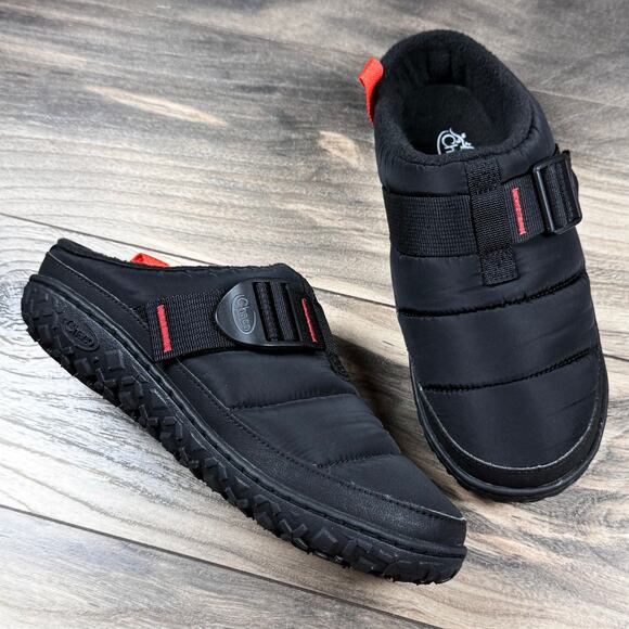 NIB Chaco Ramble Puff Comfort Clog 7M Black Riptop Lugsole Slip On - Picture 2 of 10